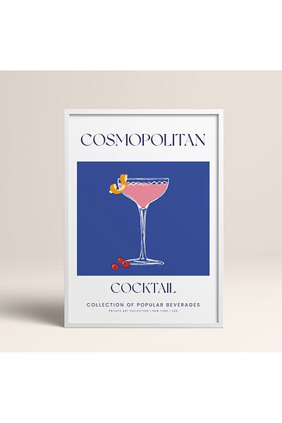 HOMEPACK Pictură în serie Cocktail cu un singur cadru Pictură poster modernă TK/409