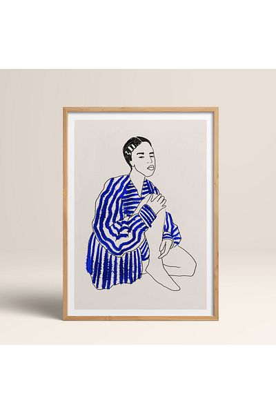 HOMEPACK Единична рамка за жена, картина на модерен плакат TK/403