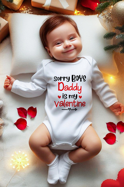 Lilabio Valentine's Day Themed Baby Bodysuit
