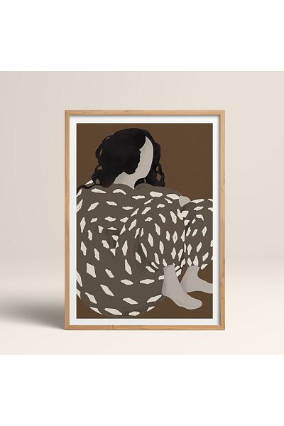 HOMEPACK Единична рамка за жена, картина на модерен плакат TK/407