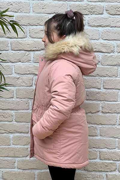 PIQUE Pıque Girl's Hooded Puffer Jacket CANDY