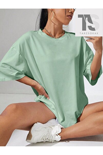Tarzsokak Tricou supradimensionat cu umăr fără umăr