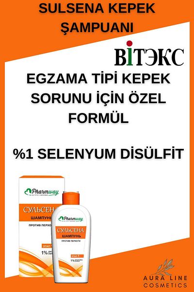 Vitex Kozmetik Vitex Pharmway Sulsena - Antidandruff Anti-Dandruff Shampoo 1% Selenium Disulfite 150 ml