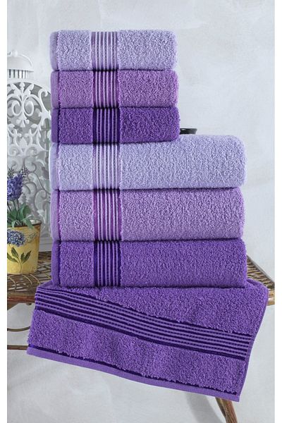 BİNNUR HOME Set prosoape de baie Alia 6 piese I Set de baie