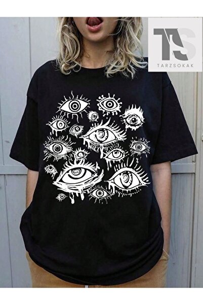 Tarzsokak Tricou brodat cu slogan Coolane Damla Shoulder