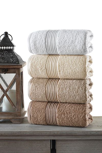 BİNNUR HOME Set de 4 prosoape Tetra 50x90 Extra Moale