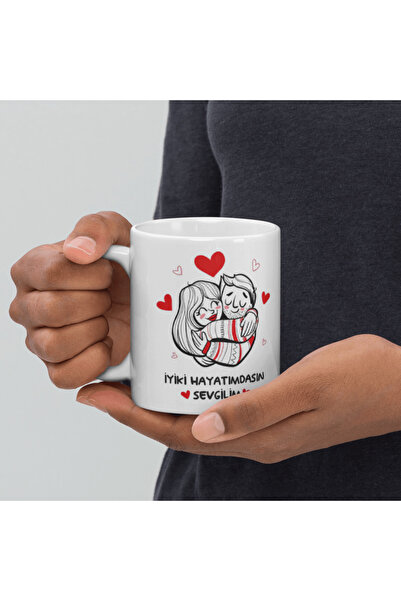 LAZZERS HEDİYELİK Aura - Valentine's Day Mug - You Are in My Good Life, My Va...