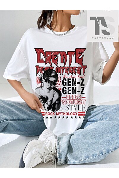 Tarzsokak Coolane Γραφικό μπλουζάκι με φιγούρες και σλόγκαν, με ανοιχτούς ώμους