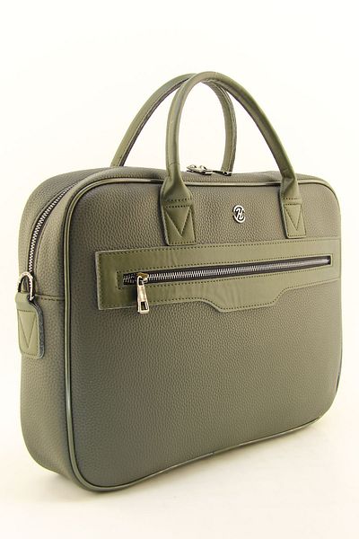 HNB Unisex Khaki 15.6 Inch Computer Laptop Briefcase