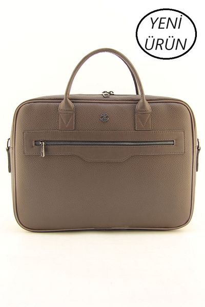 HNB Servietă unisex maro pentru laptop de 15,6 inchi
