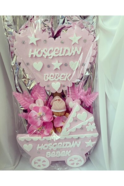 Z&B FLOWERS Crib Baby gift, girl, birthday gift, baby, welcome baby.