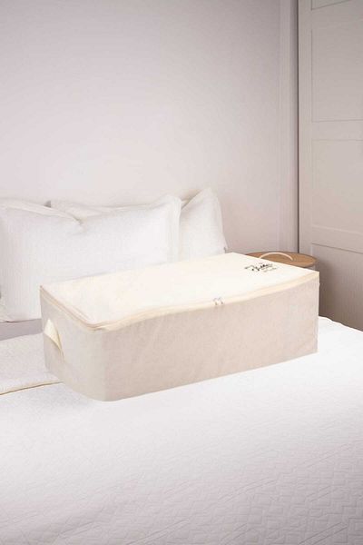 Textile sweet Κρέμα Mega Size Under Base Organizer Κάνιστρο 74x46x22