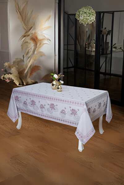 Finezza Față de masă din țesătură jacquard de lux Nilüfer, mov, dreptunghiula...