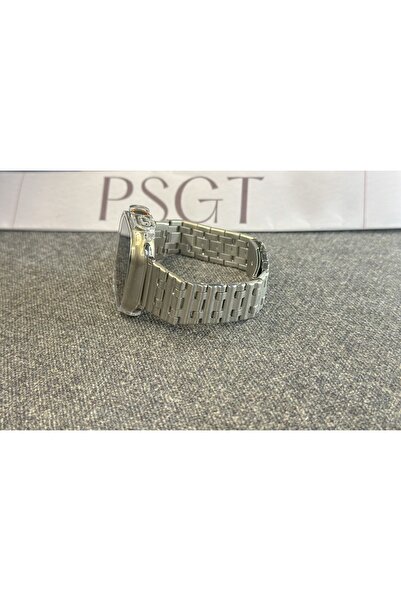 PSGT apple watch uyumlu paslanmaz çelik izle bilezik düz 42-44-45-49mm