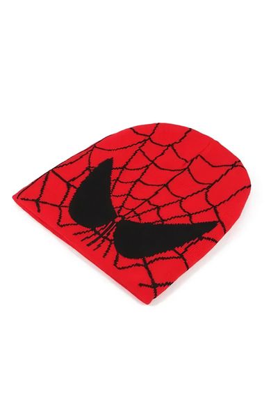 EFBUTİK Red Spiderman - Man Face Beanie