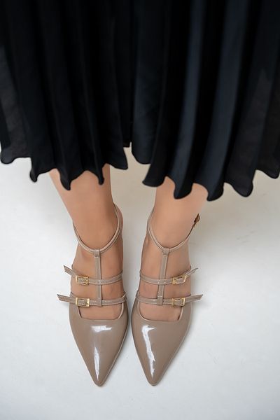 LAMİNTA Γυναικεία παπούτσια με τακούνι Hiroki Mink Stripe
