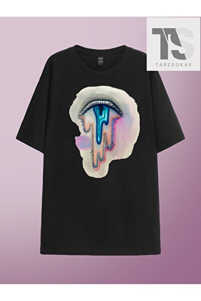 Tarzsokak Μπλουζάκι Alice Eye Graphic Off-Shoulder