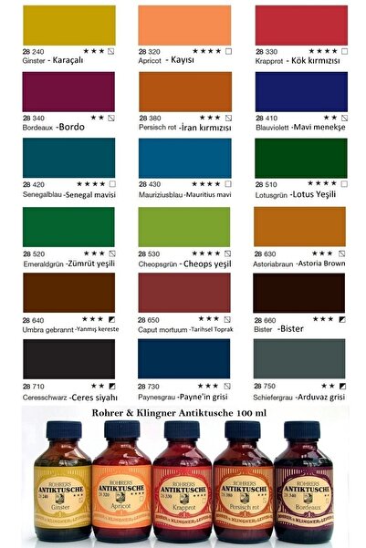 rohrer klıngner Rohrer &Klingner Antique Ink 28-Professional ink for modern artists 100ml 410-blauviolett