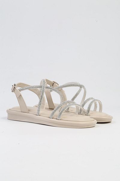 Pierre Cardin ® |   PC-5103-3891 Κρεμ-Γυναικεία Σανδάλια