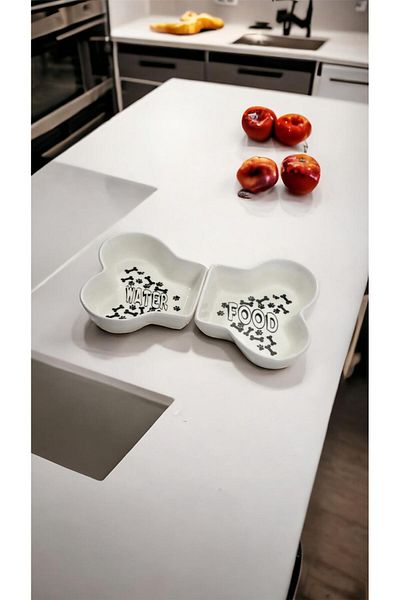 WPAWZ Ceramic Food and Water Bowl 300 mlx 2 Water&Food