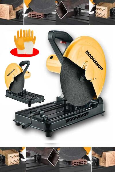 MOONSHOP 2000 W Profesyonel 355 mm Metal Profil Kesme Makinası Kesme Taş Hedi...
