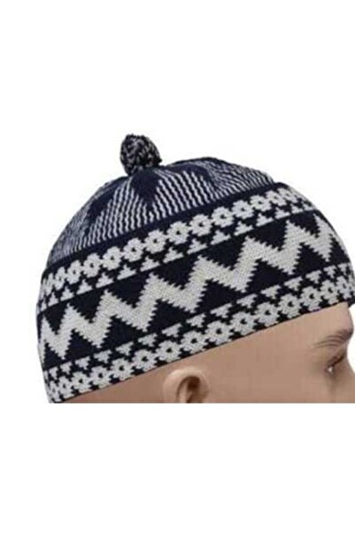 şalvarcı Căciulă de pelerin pentru bărbați alb și bleumarin