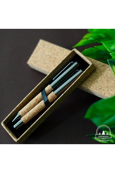 CEZVELİAĞA KURUKAHVECİSİ REFILLABLE MUSHROOM LUXURY PEN SET OF 2