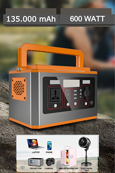 Ecuy Taşınabilir Güç Kaynağı Acil Durum Kamp Doğa Tekne Batarya Wireless Şarj...