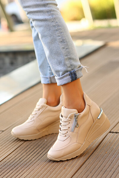 matilda store Felicia Dolgu Taban Fermuarlı Günlük Kadın Spor