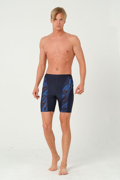 vawensea Men's Long Swim Trunks Navy Blue