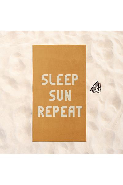 The Lucid Lab Sleep Sun Repeat Πετσέτα Παραλίας - Microfiber