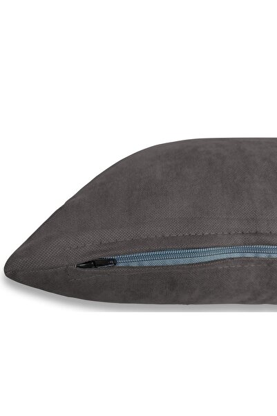 Dekoro 2'li Kırlent- Yastık 2 Adet -- Füme (45X55CM)