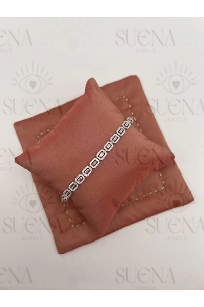 suena 925 Ayar Baget Taşlı Su Yolu Bileklik