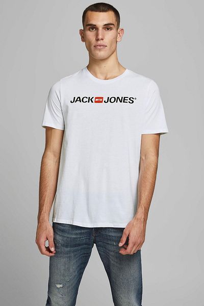 Jack & Jones JJECORP LOGO TEE SS CREW NECK NOOS Λευκό