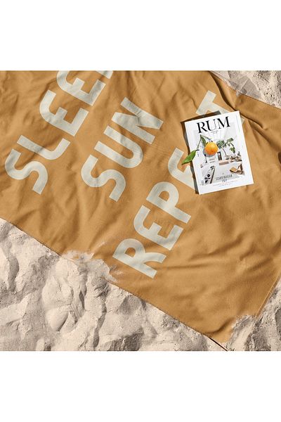 The Lucid Lab Sleep Sun Repeat Πετσέτα Παραλίας - Microfiber