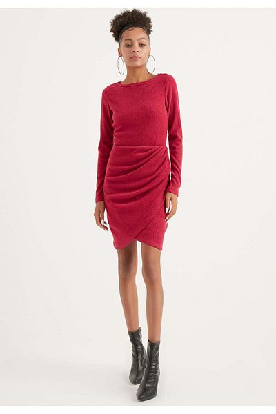 Herita Kleid mit Drapierung