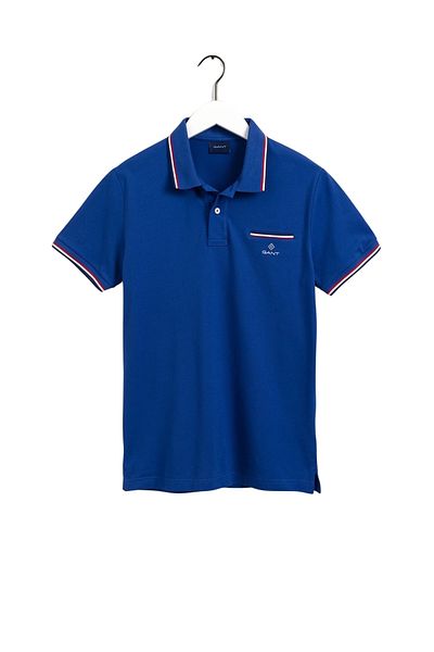 Gant Shirt Piqué Rugger Poloshirt mit Kontraststreifen