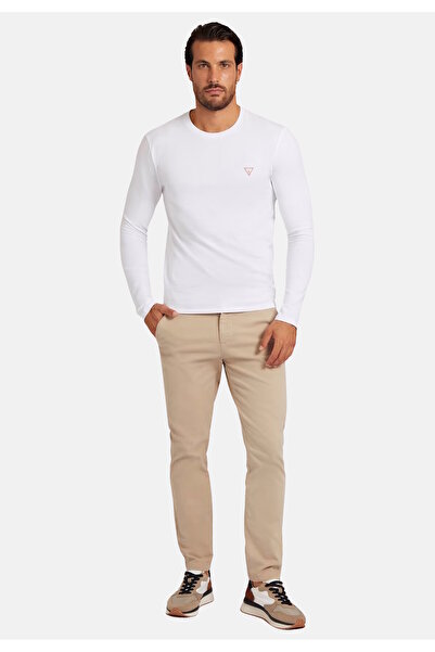 Guess Hemd Langarmshirt CN LS CORE TEE mit Rundhalsausschnitt in Super Slim Fit