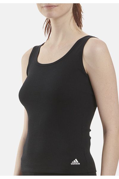 adidas Hemd Tank Top mit Rundhalsausschnitt und Label-Print