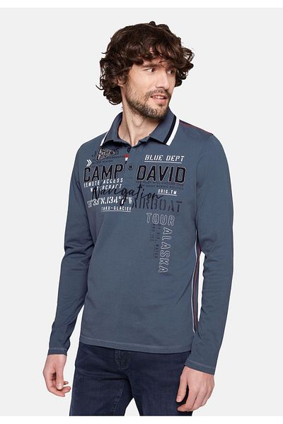 Camp David Poloshirt ALASKA ICE TOUR Langarmshirt