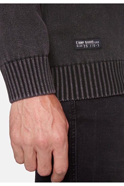 Camp David Pullover Strickpullover V-Ausschnitt