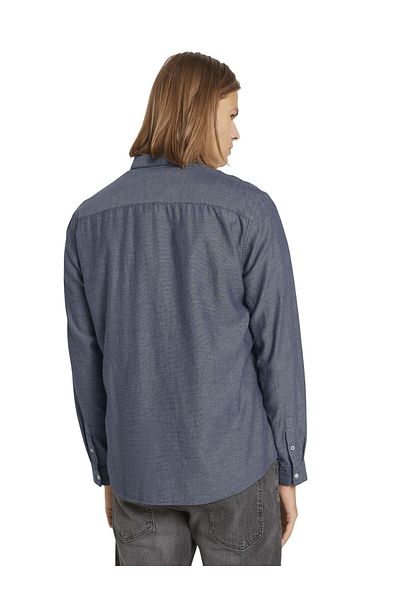 Tom Tailor Hemd Shirt fein strukturiert mit Bio Baumwolle