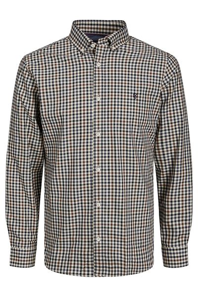 Jack & Jones Hemd GREG Slimfit Langarmhemd mit Stickerei
