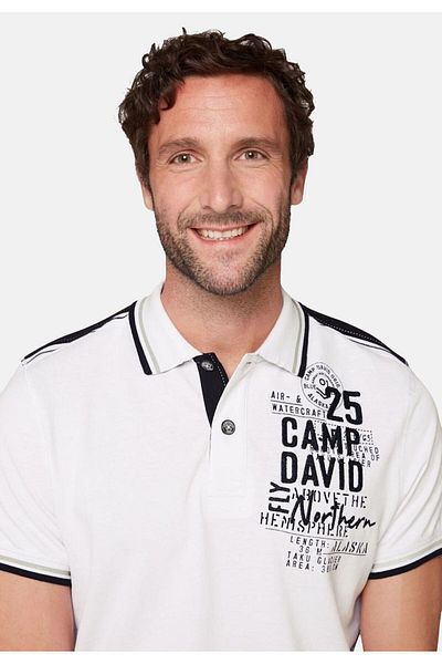 Camp David Poloshirt ALASKA ICE TOUR Polo-Kurzarmshirt