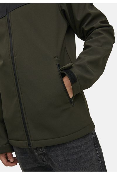 Jack & Jones Jacke Marvin Softshell-Jacke mit Klettbündchen