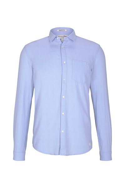 Tom Tailor Hemd Shirt fein strukturiert mit Bio Baumwolle