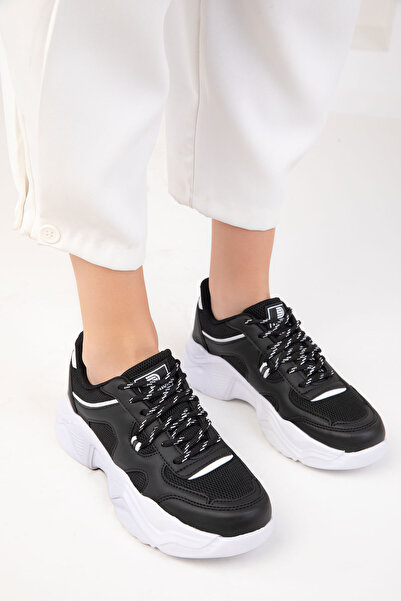 SOHO Černo-bílé dámské tenisky 18240