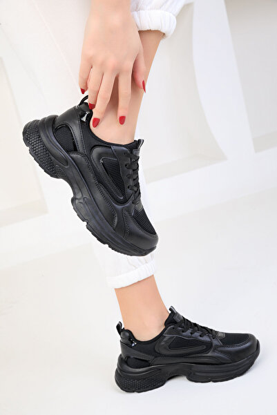 SOHO Siyah-Siyah Kadın Sneaker 18802