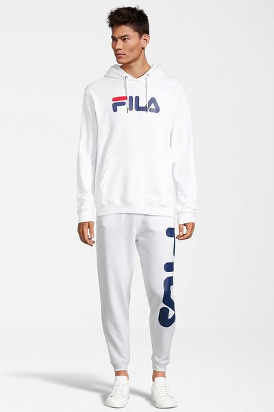 Fila Ярко бяла качулка BARUMINI