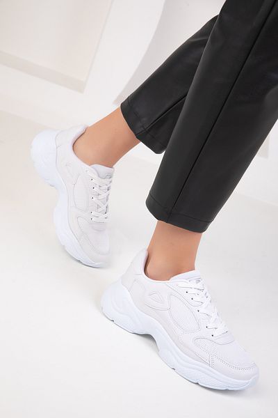 SOHO Weiße Damen Sneakers 18147